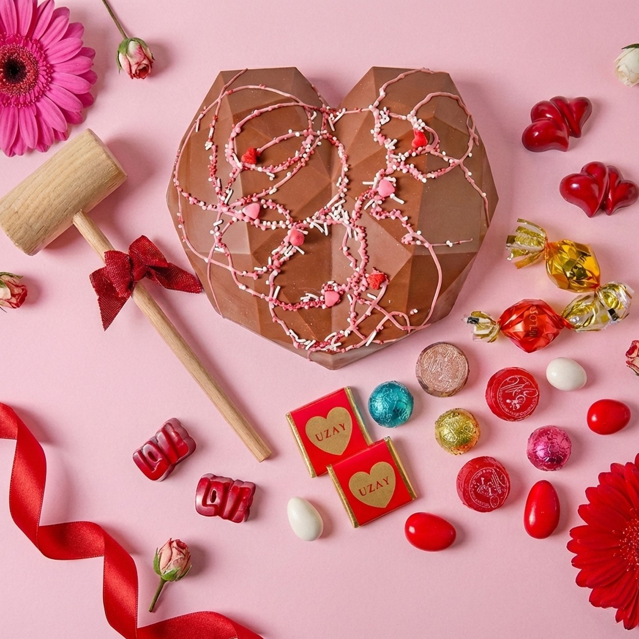 Sevgililer Günü Sütlü Pinyata